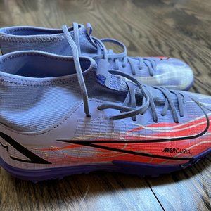 Nike Kids' Mercurial Superfly 8 Academy KM Turf Soccer Cleats